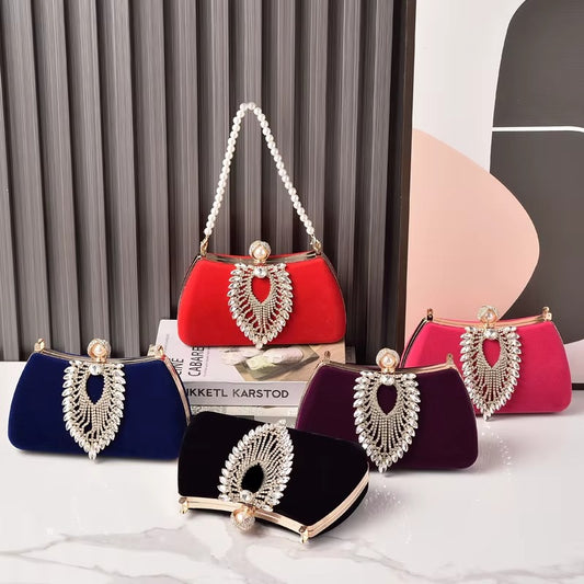 Crystals Bag Diamond Pearl Crossbody Wallets