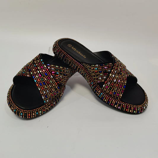 Rhinestone Party Slippers 2024 Latest Design