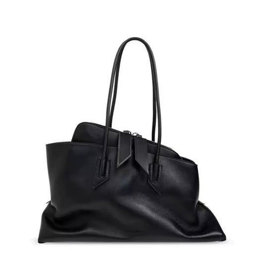 Special Geometric Layered Commuter Briefcase Retro Tote