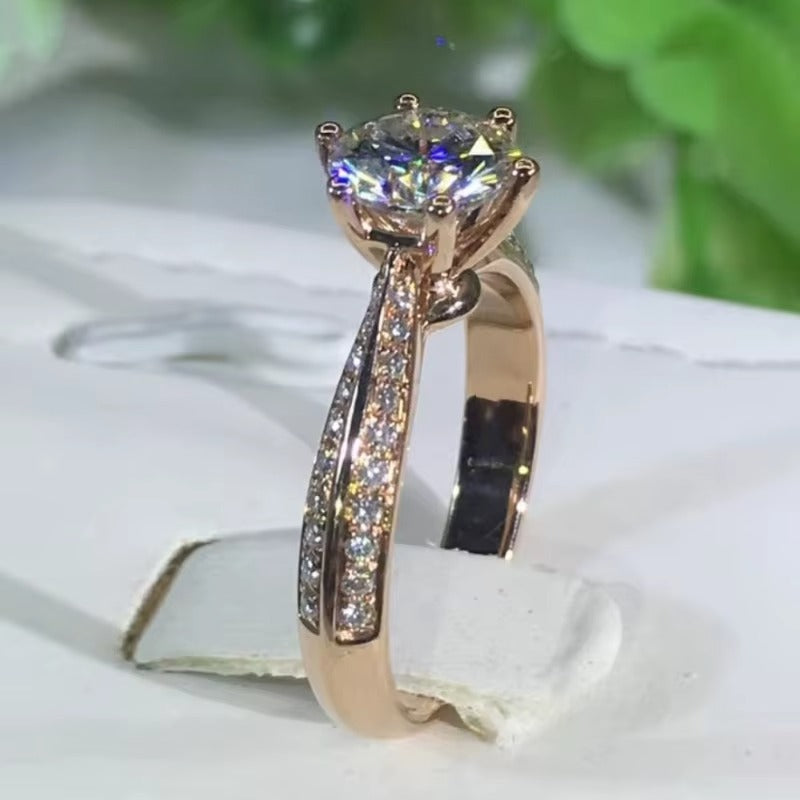 Plated 14K Rose Gold 585 Purple Gold