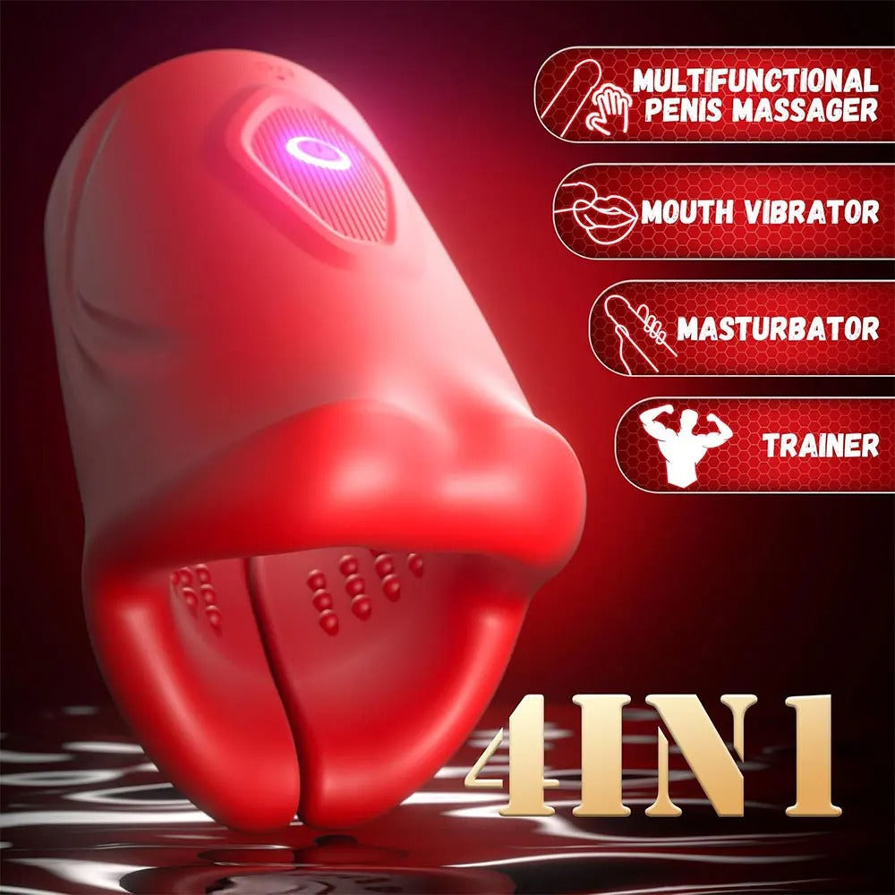 360° Wrapped Mouth Male Masturbator Vibrator
