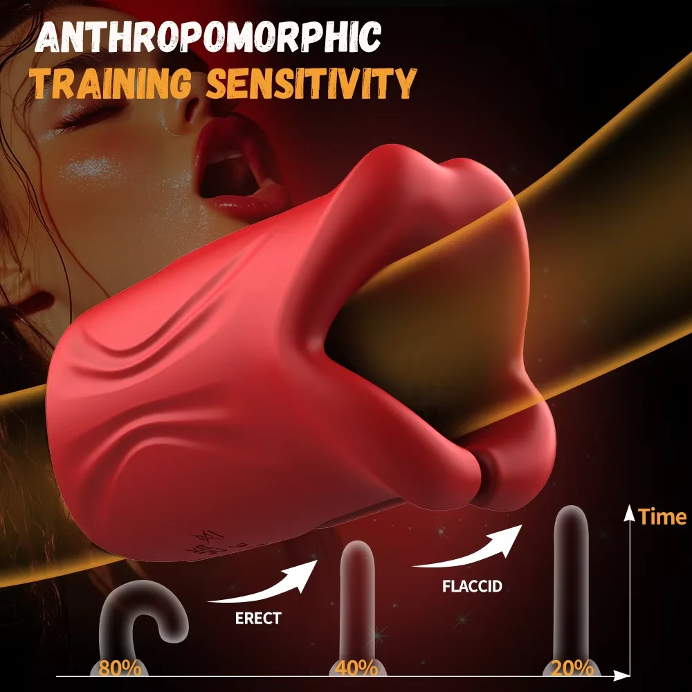360° Wrapped Mouth Male Masturbator Vibrator