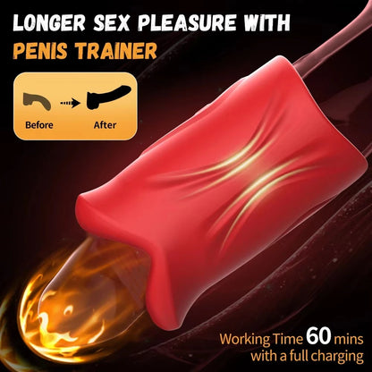 360° Wrapped Mouth Male Masturbator Vibrator