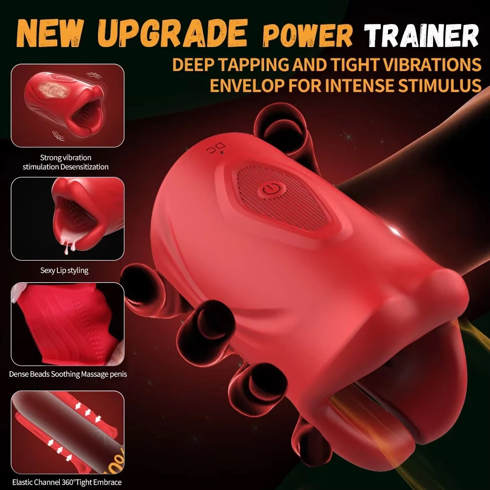 360° Wrapped Mouth Male Masturbator Vibrator