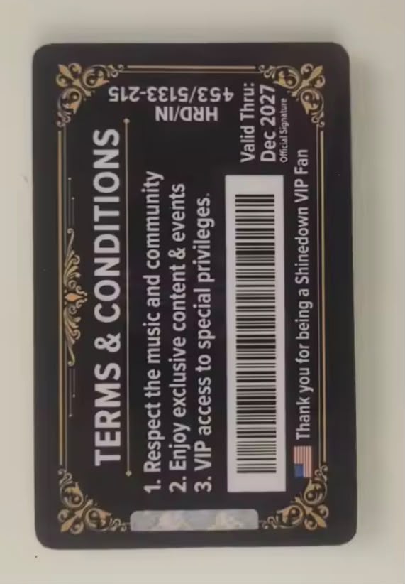 Membership Card PVC