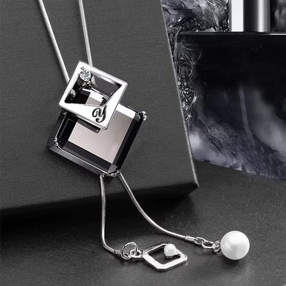 Long Necklaces & Pendants Fashion Geometric Crystal
