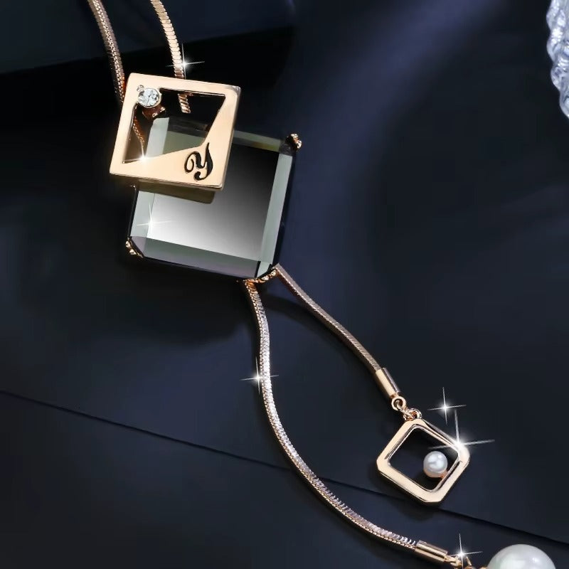Long Necklaces & Pendants Fashion Geometric Crystal