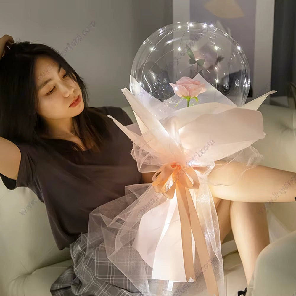 Balloon Rose Valentine Day Bobo