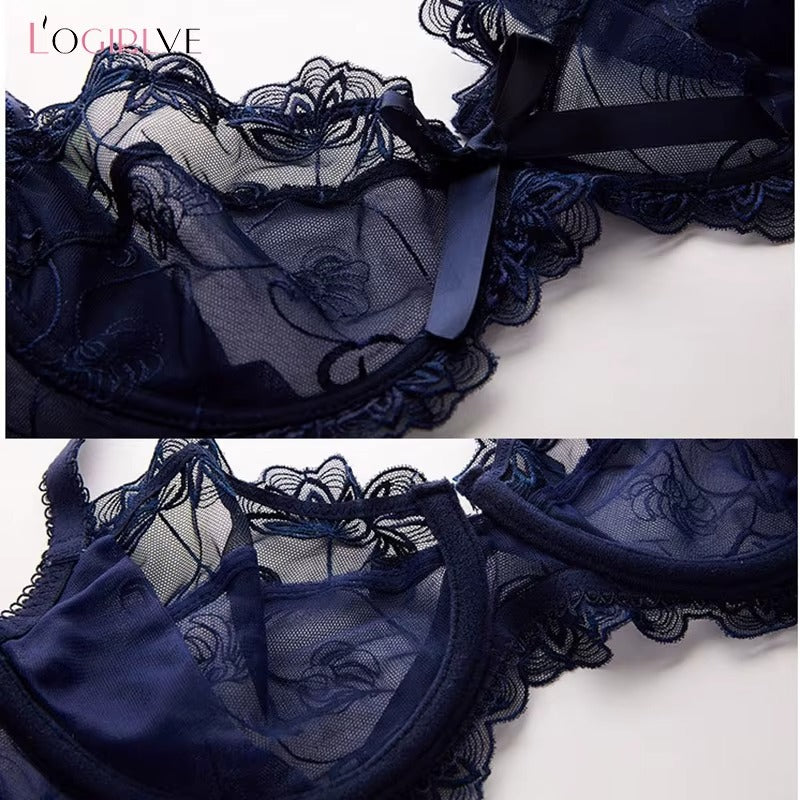 Logirlve Sexy Lingerie Female Push Up Bra Sets