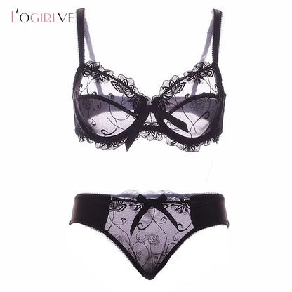 Logirlve Sexy Lingerie Female Push Up Bra Sets
