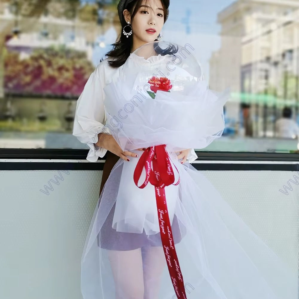 Balloon Rose Valentine Day Bobo