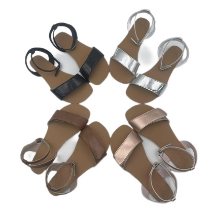 Tipsietoes 2025 Summer Barefoot Leather Flat Sandals