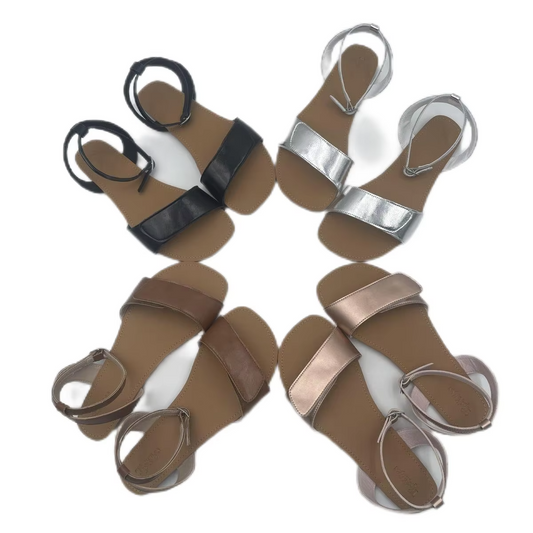 Tipsietoes 2025 Summer Barefoot Leather Flat Sandals