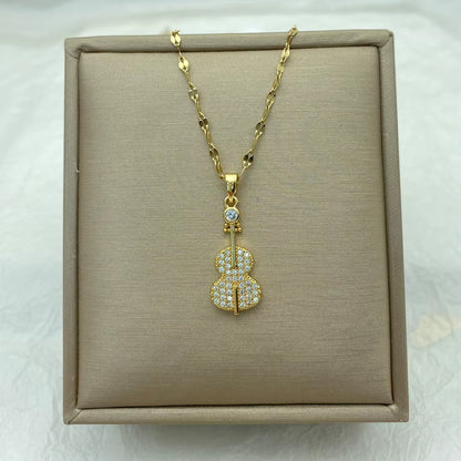 Violin Pendant Necklace