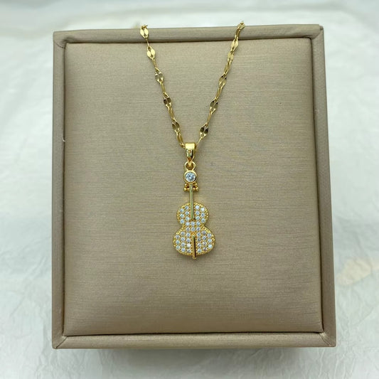 Violin Pendant Necklace