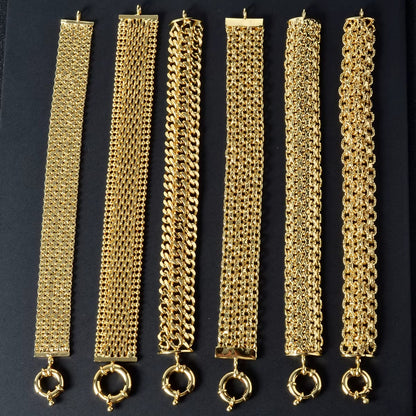 New 18MM wide copper chain bracelet unisex