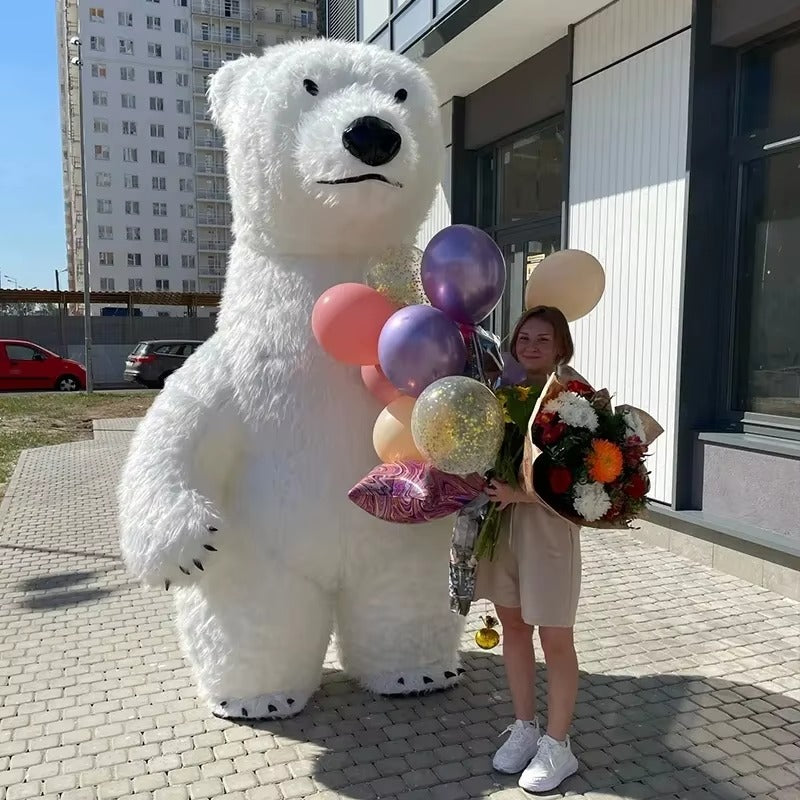 Giant Plush Panda Inflatable Mascot Costume
