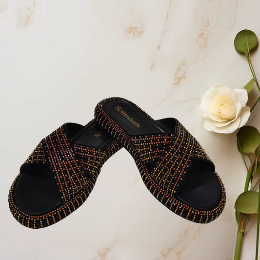Rhinestone Party Slippers 2024 Latest Design