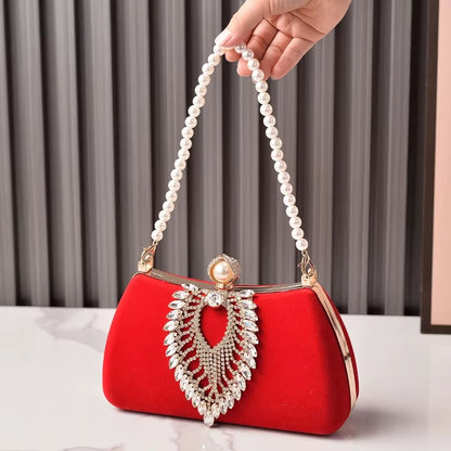 Crystals Bag Diamond Pearl Crossbody Wallets