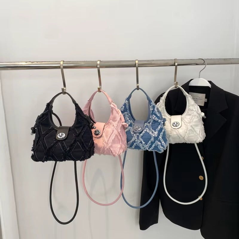 LEFTSIDE Soft Fabric Trend Small Shoulder Crossbody Bags