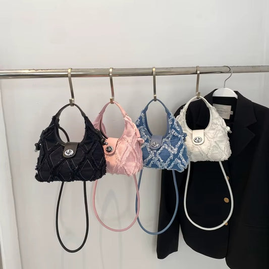 LEFTSIDE Soft Fabric Trend Small Shoulder Crossbody Bags