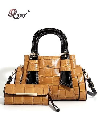 quality woven leather handbag