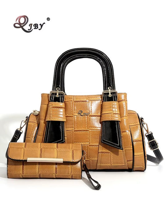 quality woven leather handbag