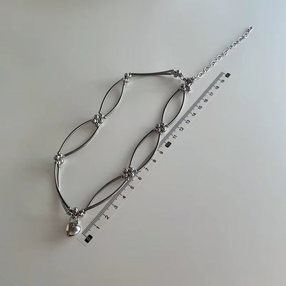Vintage Metal Heart Pendant Necklace