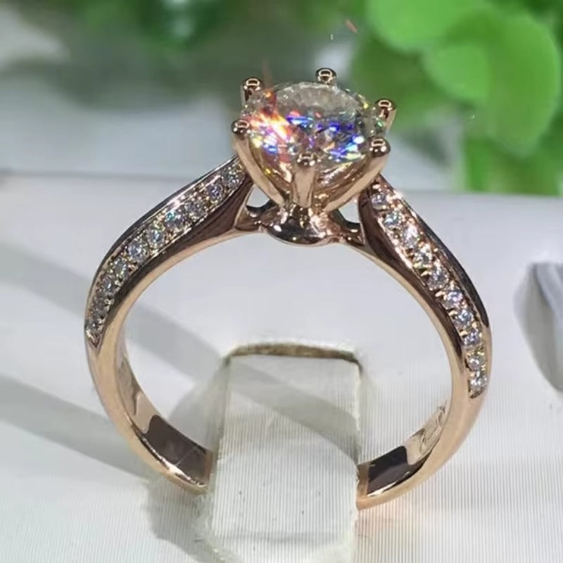 Plated 14K Rose Gold 585 Purple Gold