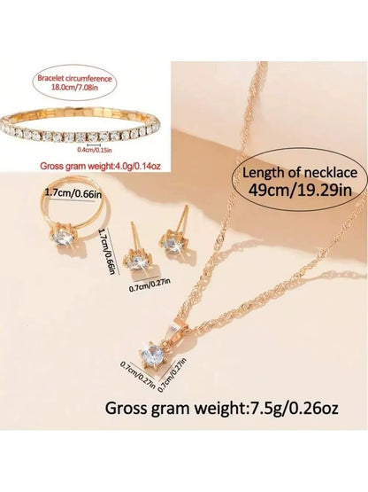 Women Digital Watch 5pcs Set