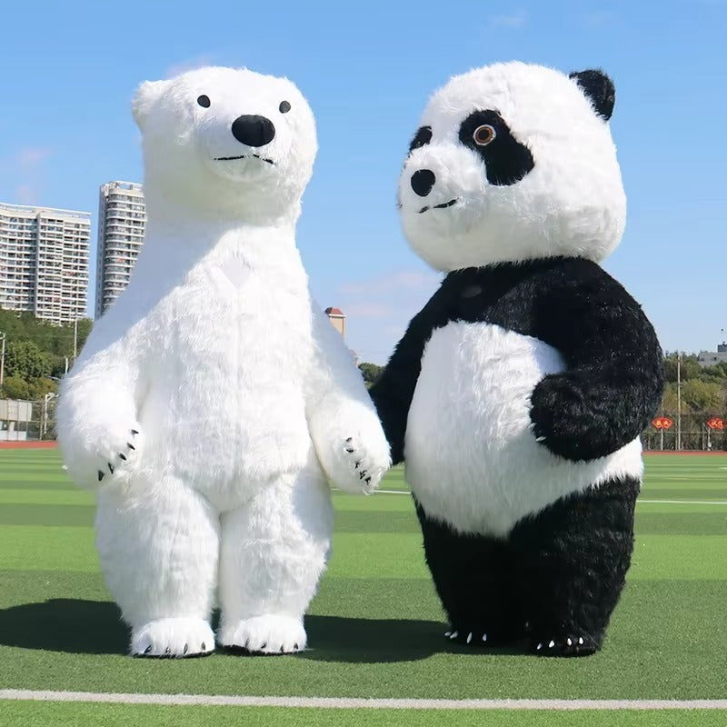 Giant Plush Panda Inflatable Mascot Costume