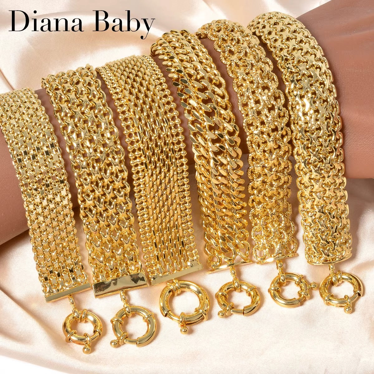 New 18MM wide copper chain bracelet unisex