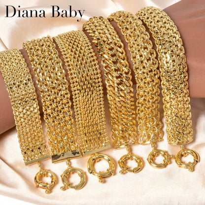 New 18MM wide copper chain bracelet unisex