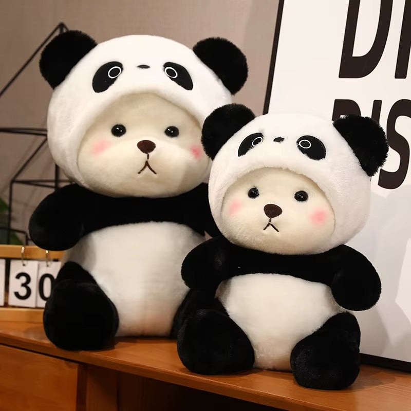 26-60cm Cosplay Black White Panda Teddy Bear