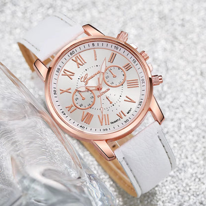 6PCS/Set Geneva Women Watches