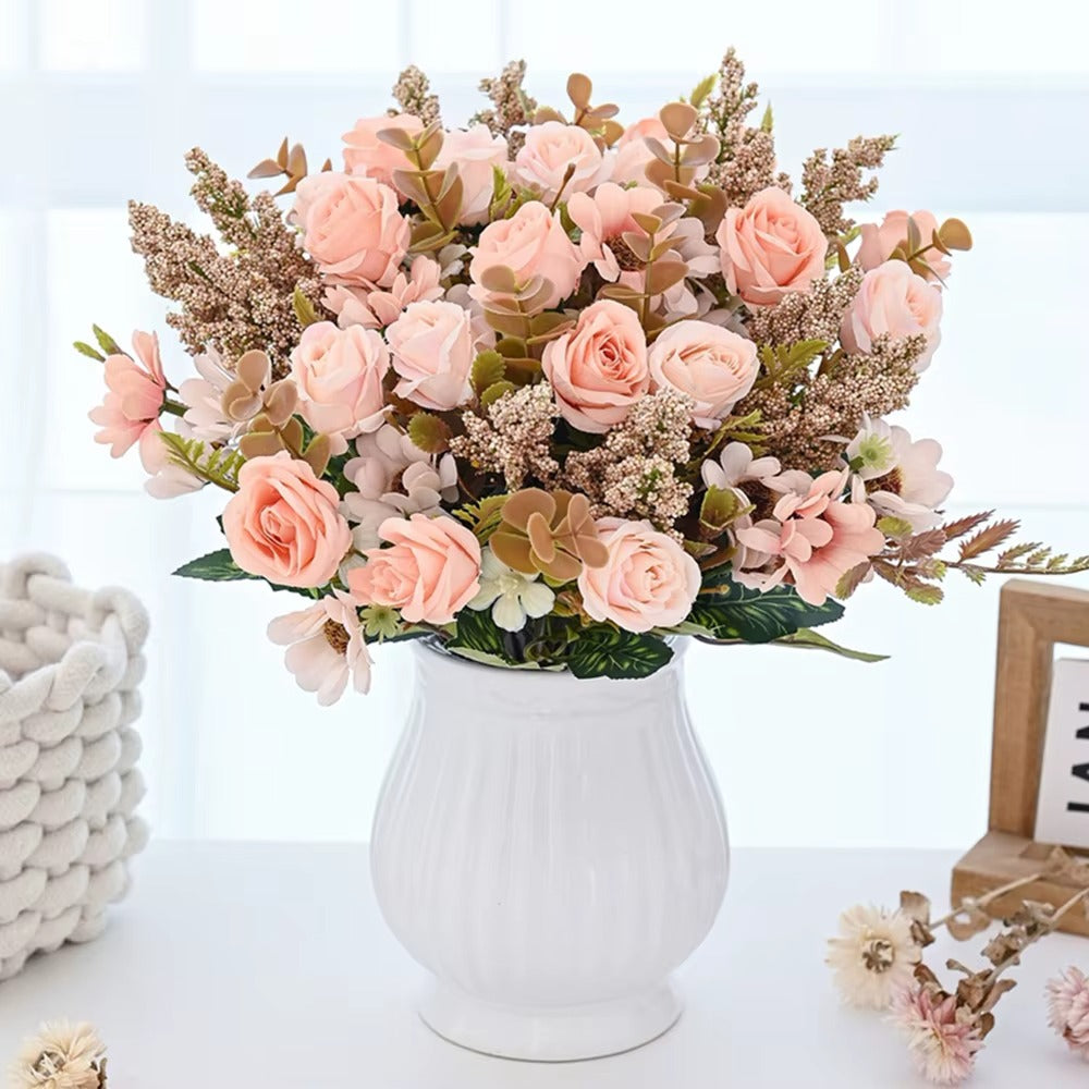 1pc Artificial Flowers Rose Silk