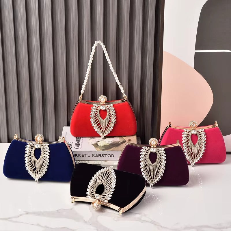 Crystals Bag Diamond Pearl Crossbody Wallets