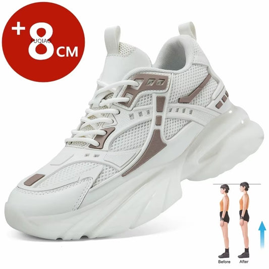 Hidden Heels Increase Insole 8CM Unisex Lift Sneaker