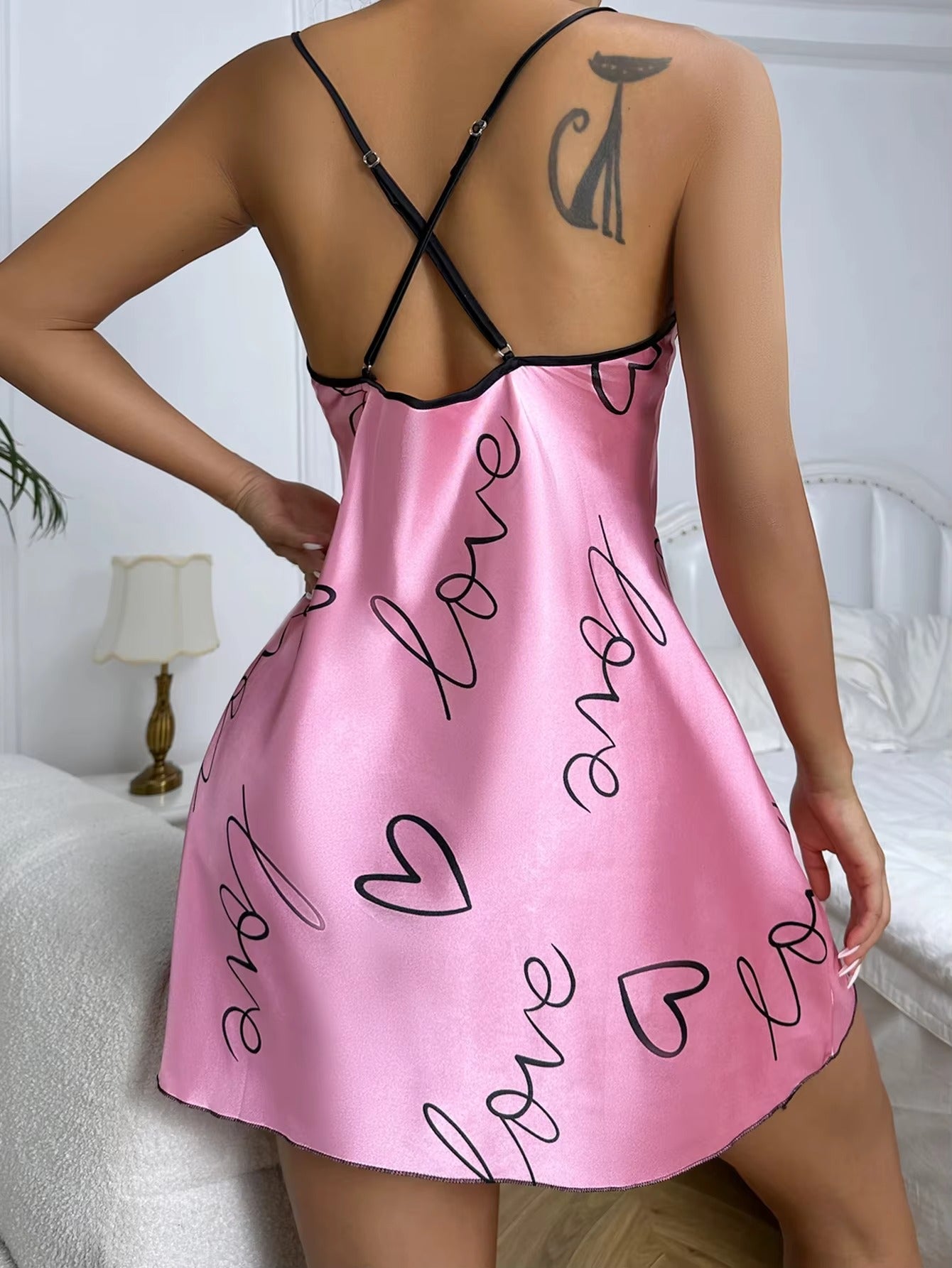 Heart Print Nightdress