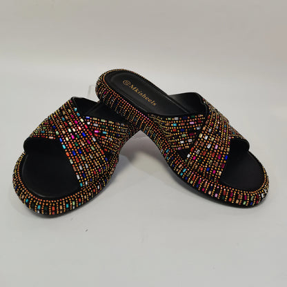 Rhinestone Party Slippers 2024 Latest Design
