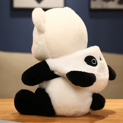 26-60cm Cosplay Black White Panda Teddy Bear