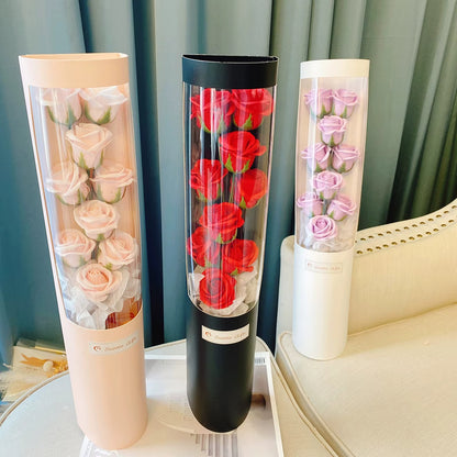 Valentine'S Day Artificial Flower Rose Soap Bouquet