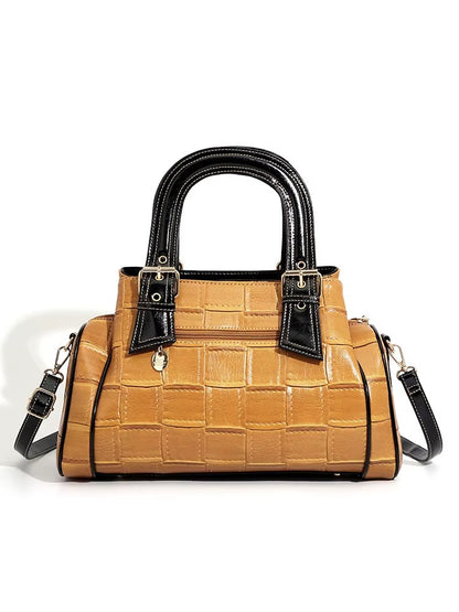 quality woven leather handbag