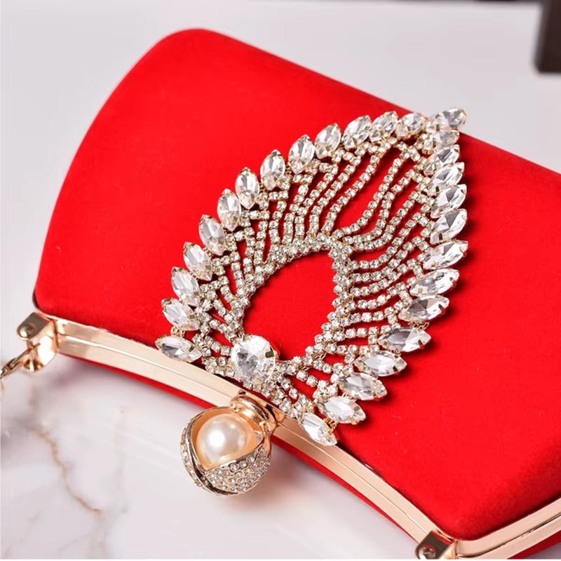 Crystals Bag Diamond Pearl Crossbody Wallets
