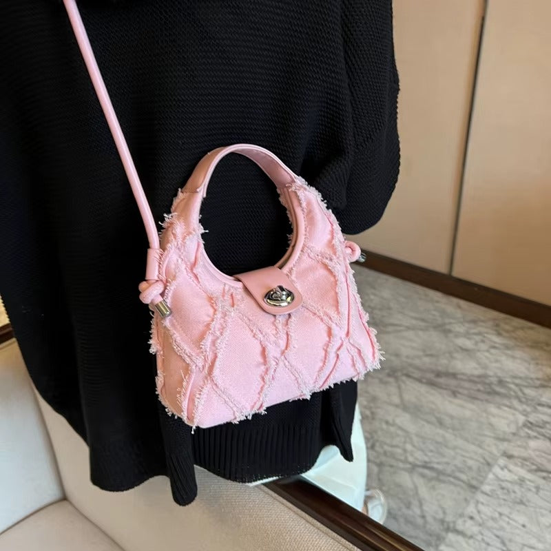 LEFTSIDE Soft Fabric Trend Small Shoulder Crossbody Bags