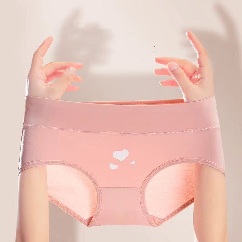 4Pcs Women's Panties High Waist