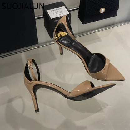 Pointed Toe Ankle Strap Ladies Elegant Gladiator Shoes