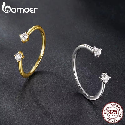 Diamond Adjustable Ring 18KGold Plated Luxury Jewelry