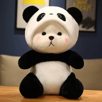 26-60cm Cosplay Black White Panda Teddy Bear
