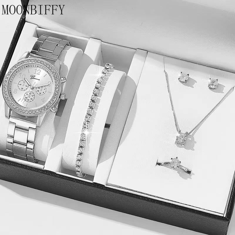 Rose Gold Luxury Rhinestone Watches